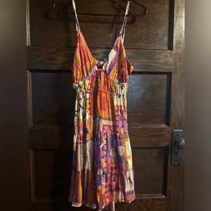 Angie Pink and Orange Mini Dress, NWT, Size Large